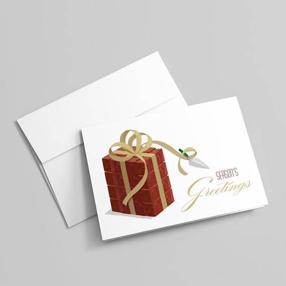gift box design with text