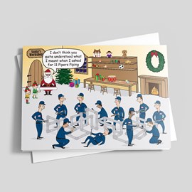 11 Pipers Piping Plumbing Card
