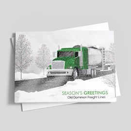 Green Tanker Truck Season Card