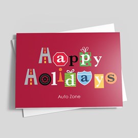 Happy Holidays Trucking Card