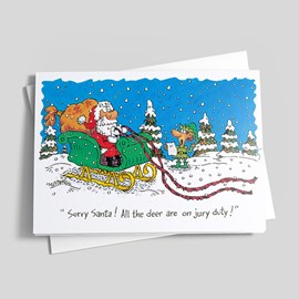 Jury Duty Holiday Card