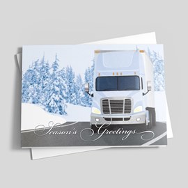 Holiday Run Trucking Card
