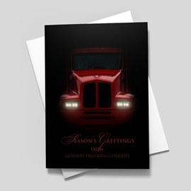 Shining the Lights Trucking Card