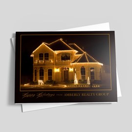 Brilliant Holiday Realtor Card