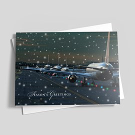 Runway Lights Holiday Card