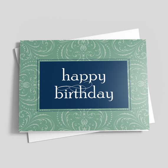 birthday card with photo area