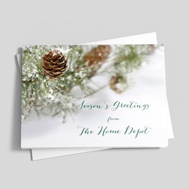 Holiday Evergreen Christmas Card