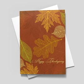 Thanksgiving Leaves Card
