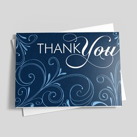 Blue Dotted Thank You Blooms