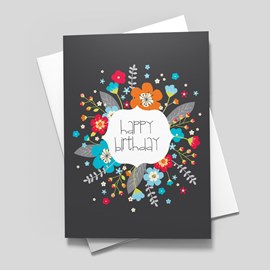Floral Birthday Card