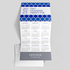 Blue Lattice Calendar