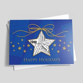 Bright Star Tax Holiday Card