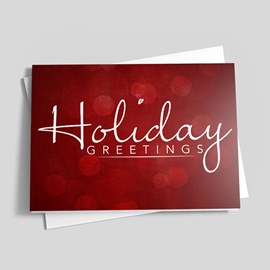 Holiday Greetings Display Card