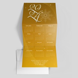 Golden Starburst Calendar