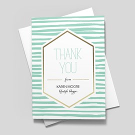 Mint Stripe Thank You