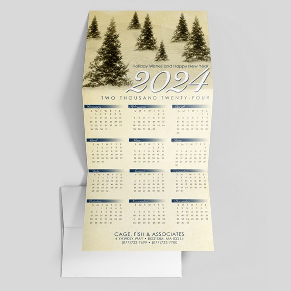 Classic Pine Tree Calendar
