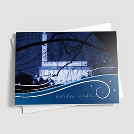 Washington DC Swirls in Blue