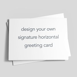 Custom Signature Horizontal Card