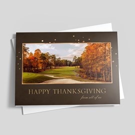 Autumn Course Thanksgiving Card