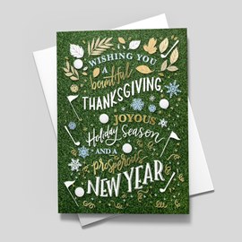 On the Green Holiday Card