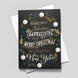 Merry Golfer New Year Card