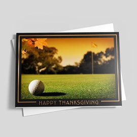 A Golfer's Thanksgiving Card