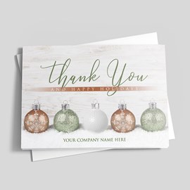 Golfer's Thanks Holiday Card