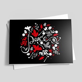 Peaceful Birdies Holiday Card
