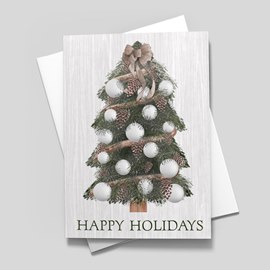 Golf Tree Holiday Card