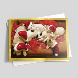 Santa's Little Helpers Holiday Card
