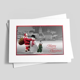 Santa's Golf Day Christmas Card