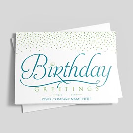 Golf Greetings Birthday Card