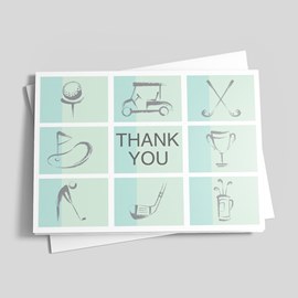 Squaring Up Thank You Card