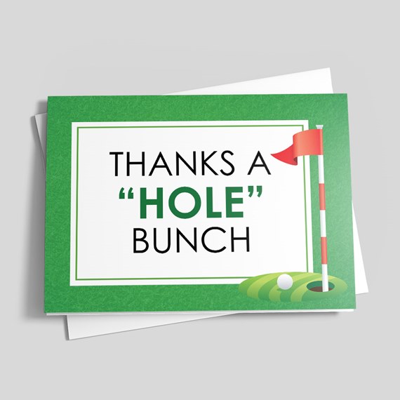 Hole Bunch Thank You Card