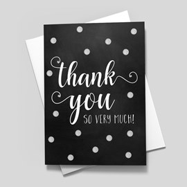 Polka Dot Games Thank You Card