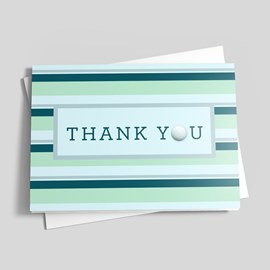 Seamless Greens Thank You Card