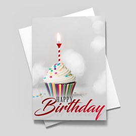 Tee & Cupcakes Birthday Card