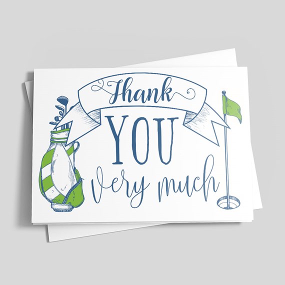 Careful Caddie Thank You Card