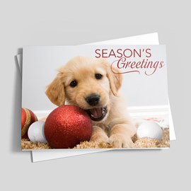 Puppy Love Holiday Card