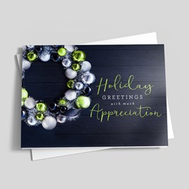 Golf Wreath Holiday Card