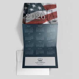 Patriot's Scale Calendar Card