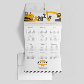 New Construction Calendar Card
