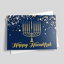 Golf Ball Wishes Hanukkah Card