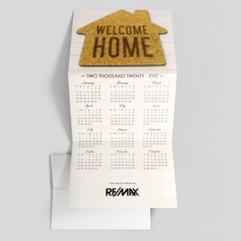 Welcome Home Calendar Card