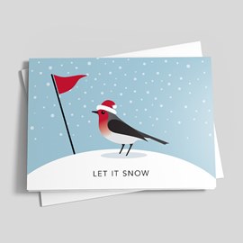Snow Birdie Holiday Card