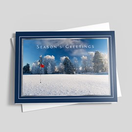 Flurry on the Green Holiday Card