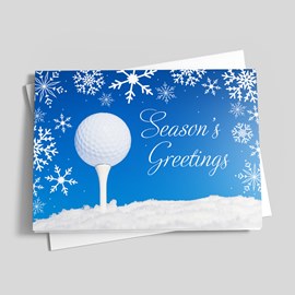 Golf Wonderland Holiday Card