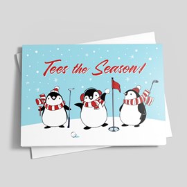 Putting Penguins Holiday Card