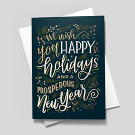 Abundant Prosperity Holiday Card