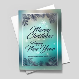 Twilight in Winter Holiday Card